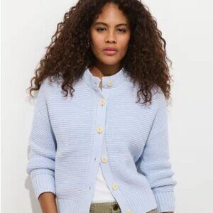Alex Mill Nico Chunky Cotton Cardigan – Calm Blue – size L Large